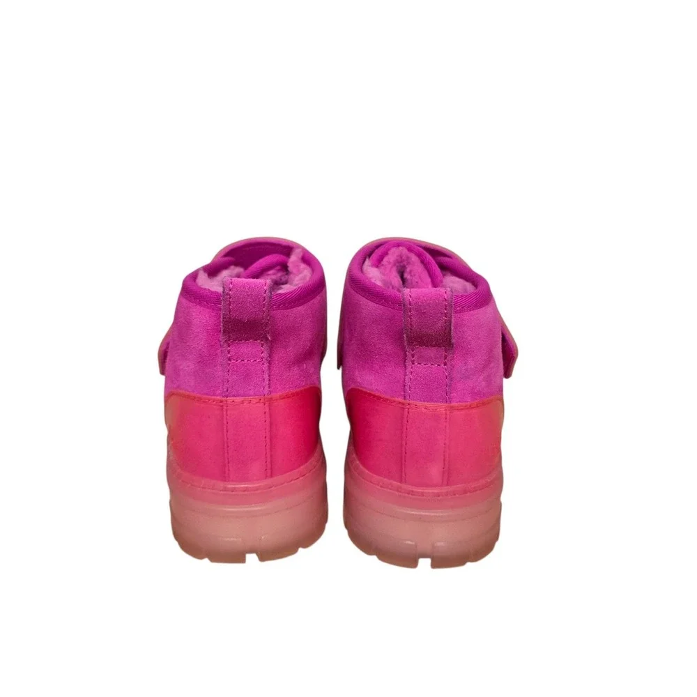 UGG Neumel Clear Rock Rose Pink Suede Ankle Boots Womens 7